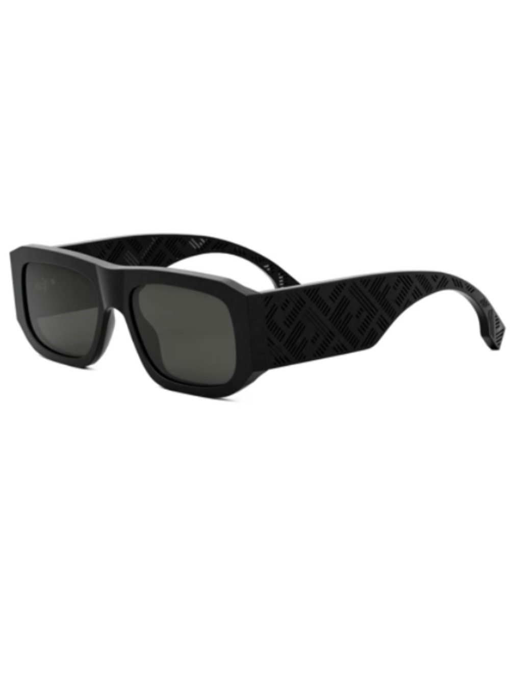 Fendi 40106I 02A 54 Black Smoke Sunglasses FE40106I